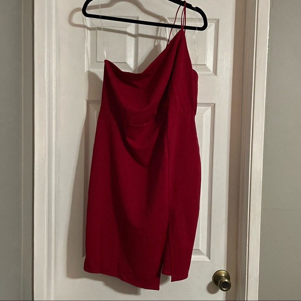A Careless Night Midi Dress - Red - 1X